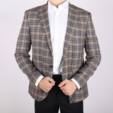 Beige/Black Avanti Milano Window Pane Patterned Jacket