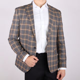 Beige/Black Avanti Milano Window Pane Patterned Jacket