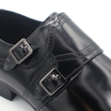 Giovanni Black Buckled Dress Shoe