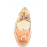 Giovanni Tan Burlap Patterned Dress Shoe