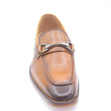 La Milano Tan Buckled Slip On Shoe