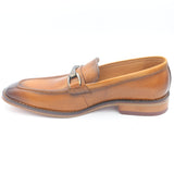 La Milano Tan Buckled Slip On Shoe