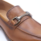 La Milano Tan Buckled Slip On Shoe