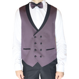 Burgundy Avanti Milano Double Shawl Patterned Three Piece Tuxedo