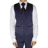 Black/Blue/Red Avanti Milano Paisley Patterned Three Piece Tuxedo