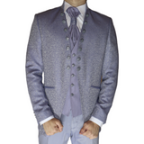 Sky Blue Avanti Milano Paisley Patterned Three Piece Tuxedo