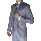 Sky Blue Avanti Milano Paisley Patterned Three Piece Tuxedo
