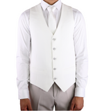 White/Grey Avanti Milano Pinstripe Three Piece Suit