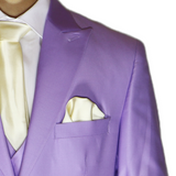 Lavender Avanti Milano Peak Lapel Three Piece Suit