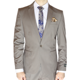 Medium Grey Avanti Milano Notch Lapel Two Piece Suit
