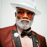 Maroon/ Black Avanti Milano Patterned Three Piece Tuxedo