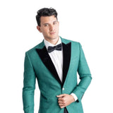 BLACK VELVET PEAK LAPEL