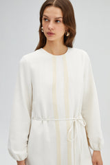 Off White/ Cream European Avanti Milano Women's Dress
