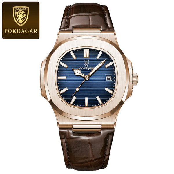 Avanti Men's Luxury Square Case Watch