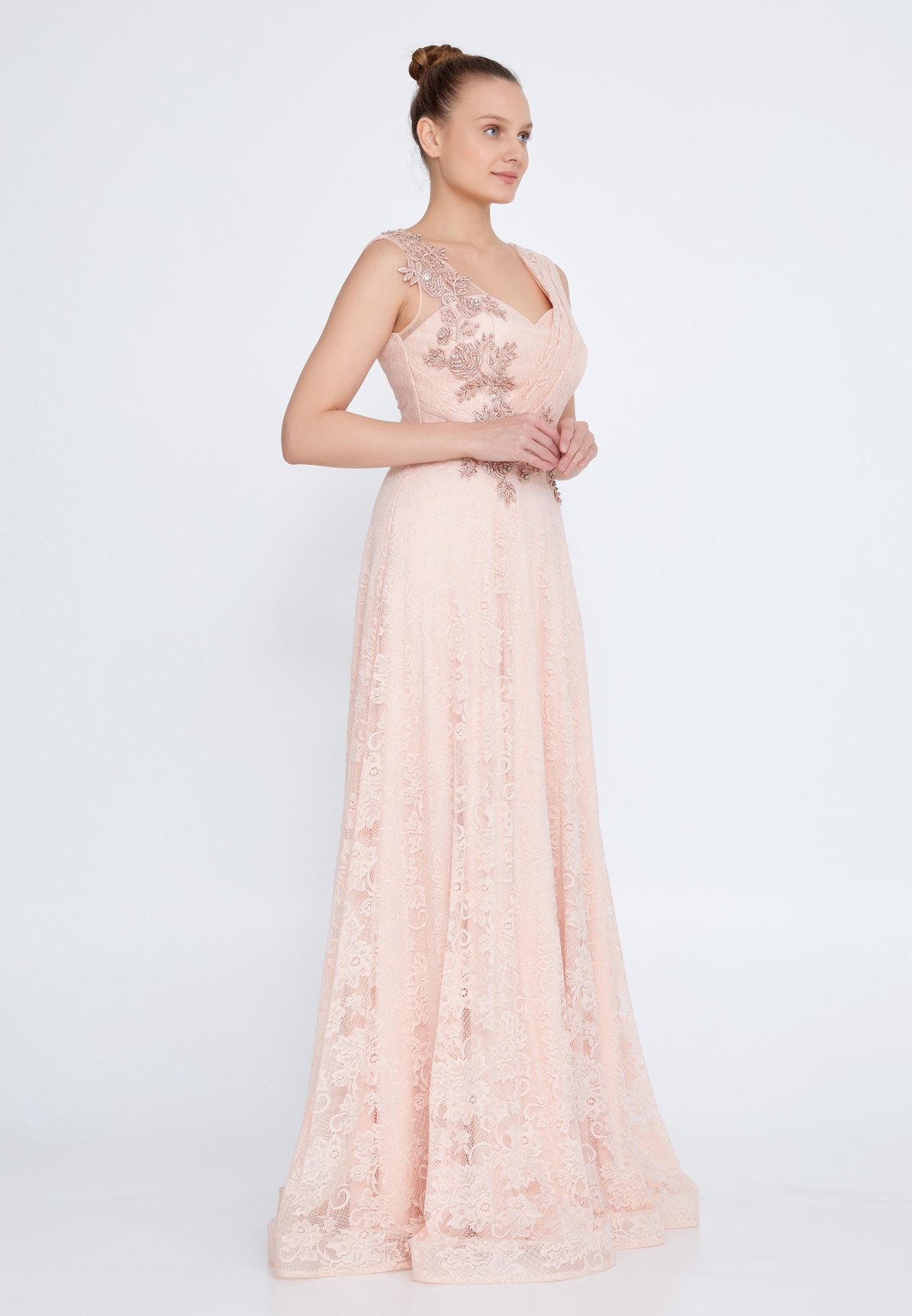 green emerald velvet dress Pink Single Strap Avanti Milano Evening Dress L