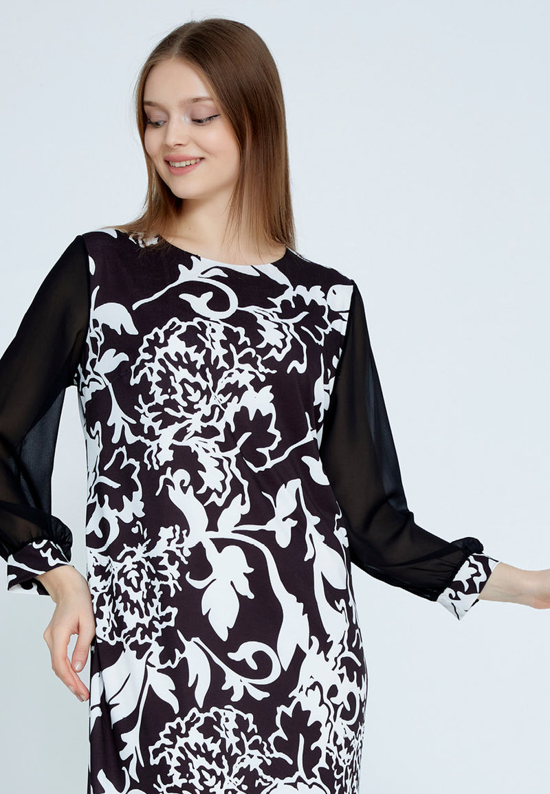 Black/White Bodycon Dress Avanti Milano Formalwear Black/White Bodycon Dress Avanti Milano Formalwear