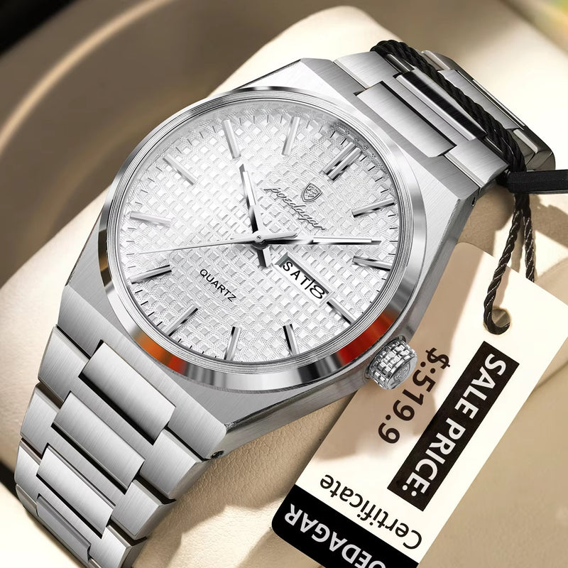 Avanti Luxury Men's Stainless Steel Business Wristwatch