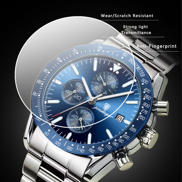 Avanti Luxury Men's Circular Case Functional Time Keep Wrist Watch