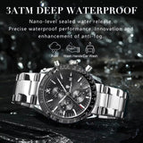 Avanti Luxury Men's Circular Case Functional Time Keep Wrist Watch
