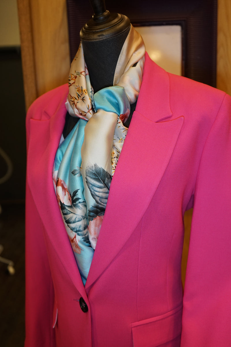 Pink Avanti Milano Peak Lapel Two Piece Suit