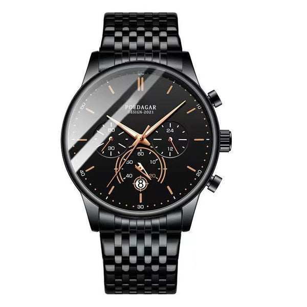 Avanti Luxury Men's Round Case Time Keep Quartz Movement Wrist Watch