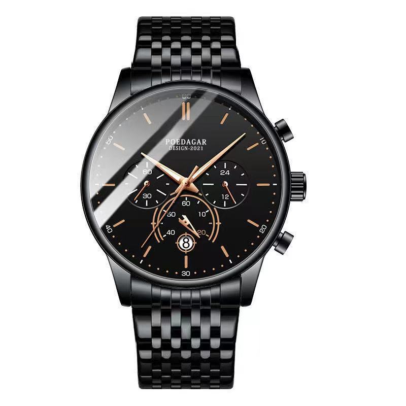 Avanti Luxury Men's Round Case Time Keep Quartz Movement Wrist Watch