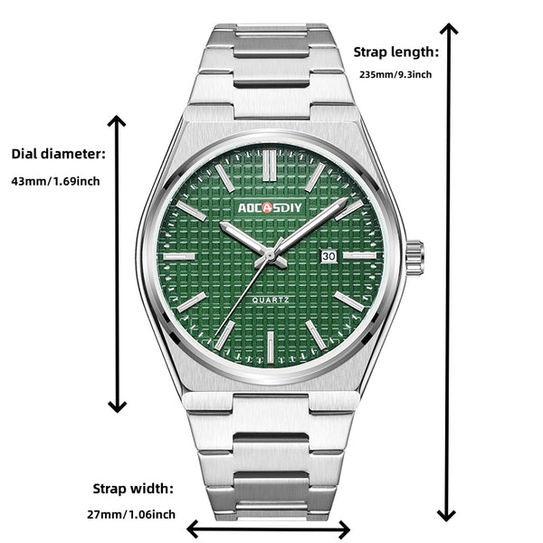Avanti Luxury Collection Quartz Movement Round Case Wrist Watch