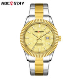 Avanti Luxury Collection Men's Textured Bevel Chronograph Wrist Watch