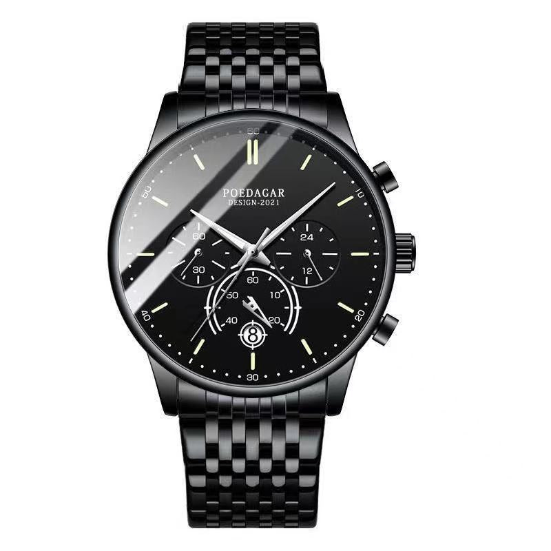Avanti Luxury Men's Round Case Time Keep Quartz Movement Wrist Watch