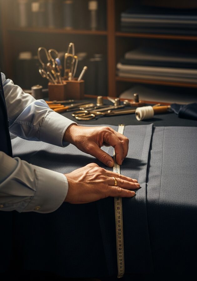 Master tailor at work