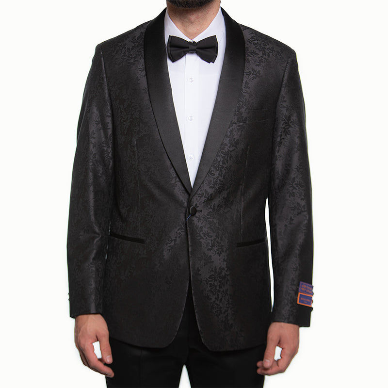 Black Floral Avanti Milano Tuxedo GIO 01