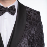 Black Floral Avanti Milano Tuxedo QUE 12