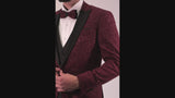 Burgundy Sparkle Avanti Milano Tuxedo ZEY 02