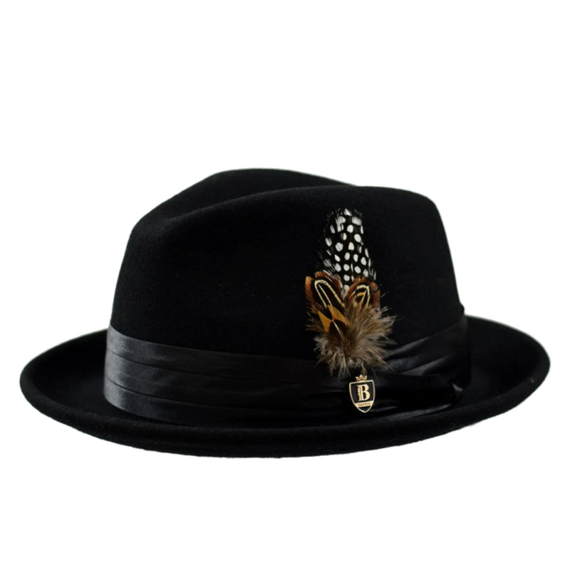 Bruno Capelo Black Giovanni Collection Hat
