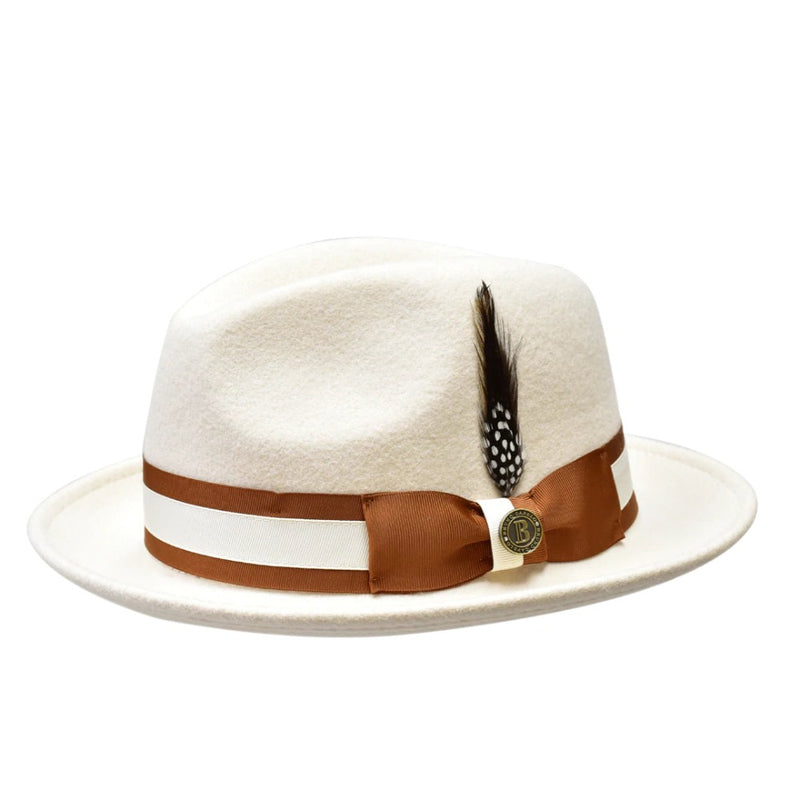 Bruno Capelo Bone/Cognac Zane Collection Hat
