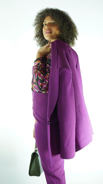 Purple Avanti Milano Peak Lapel Two Piece Suit