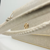 Gold Avanti Milano Shining Leather Single Handled Hand Bag