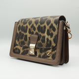 Bronze Avanti Milano Cheetah Print Single Handle Hand/Shoulder Bag