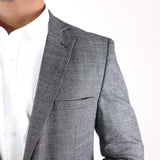 Black/White Avanti Milano Patterned Notch Lapel Jacket