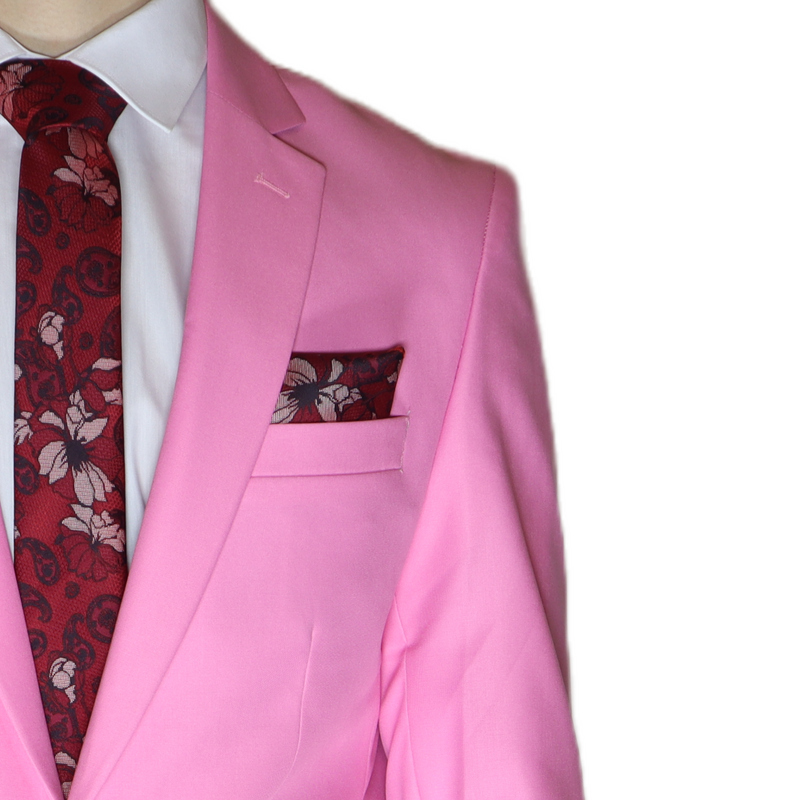 Pink Avanti Milano Notch Lapel Two Piece Suit