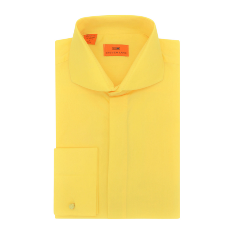 Yellow | Steven Land | French Cuff | Dress Shirt