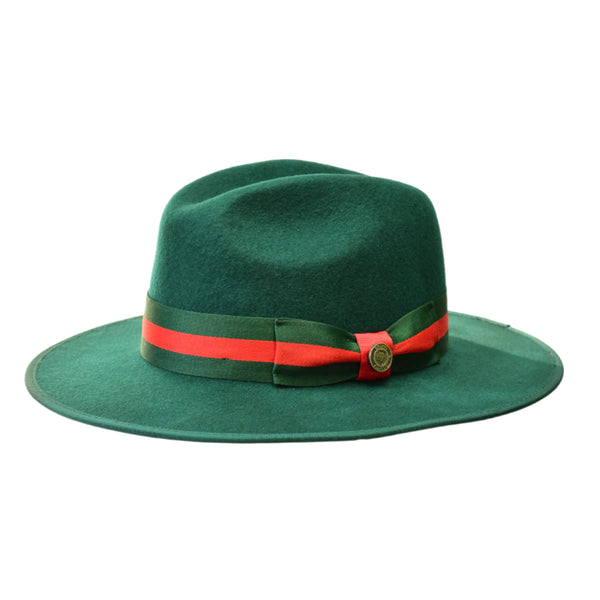 Bruno Capelo Dark Green/Green/Red Wesley Collection Hat
